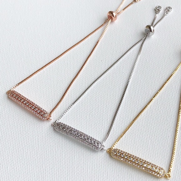 Cubic Zirconia Rose Gold Bracelet - Picture 5 of 5